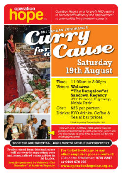 Sri Lankan Fundraiser Curry for a Cause