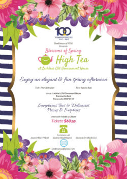 Vishakians of NSW Presents Blossoms of Spring High Tea
