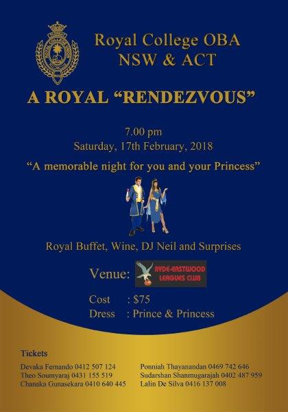 Royal College OBA NSW & ACT - A Royal "Rendezvous"