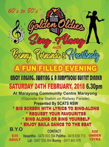 Golden Oldies Sing Along with Bonny Fernando & Heartbeatz