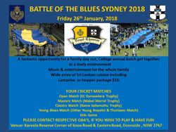 Battle of the Blues Sydney 2018