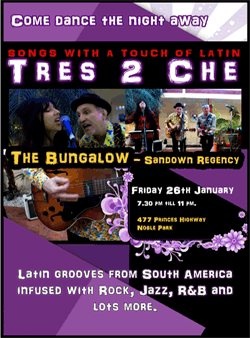 Songs with a touch of Latin TRES 2 CHE