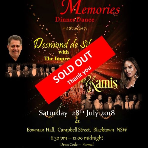 St Peter's College OBU Sydney NSW proudly present Magical Memories - Dinner Dance (featuring Desmond de Silva with the Impressions & The Kamis)