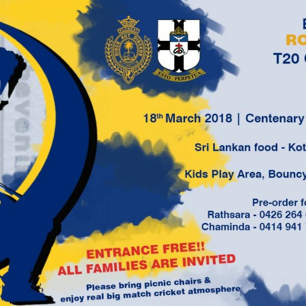 Battle of the Blues - Royal-Thomian T20 Encounter (Perth)
