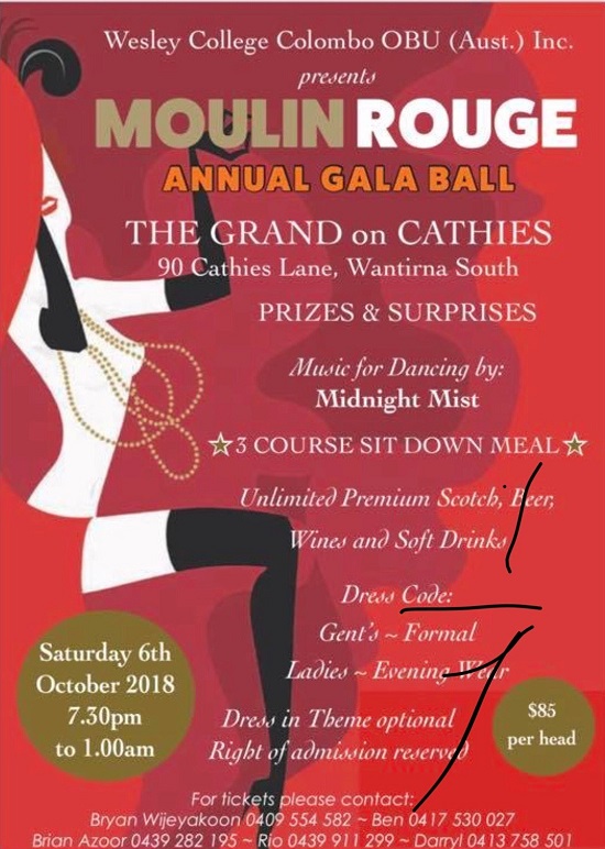 MOULIN ROUGE ANNUAL GALA BALL