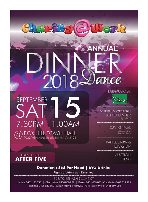 ANNUAL DINNER  Dance 2018