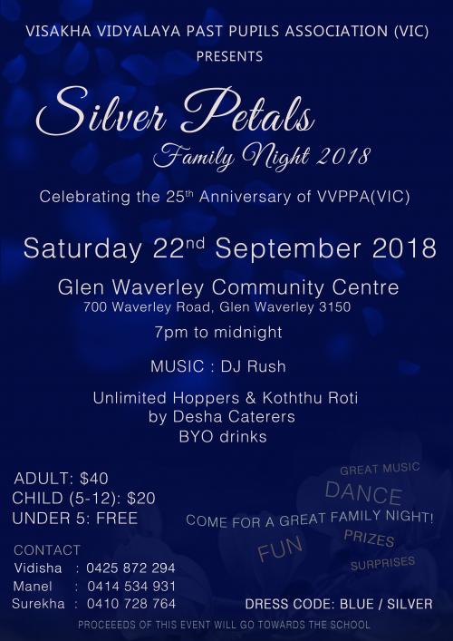 Silver Petals Family Night 2018