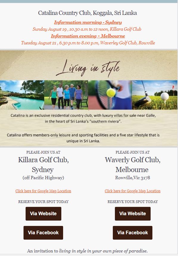 Catalina Country Club Information Morning - Sydney2