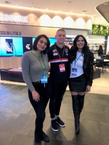 Celebrities at Telstra store in Melbourne 2