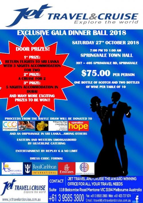 EXCLUSIVE GALA DINNER BALL 2018