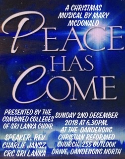 PEACE HAS COME - Presented by the Combined Colleges of Sri Lanka Choir