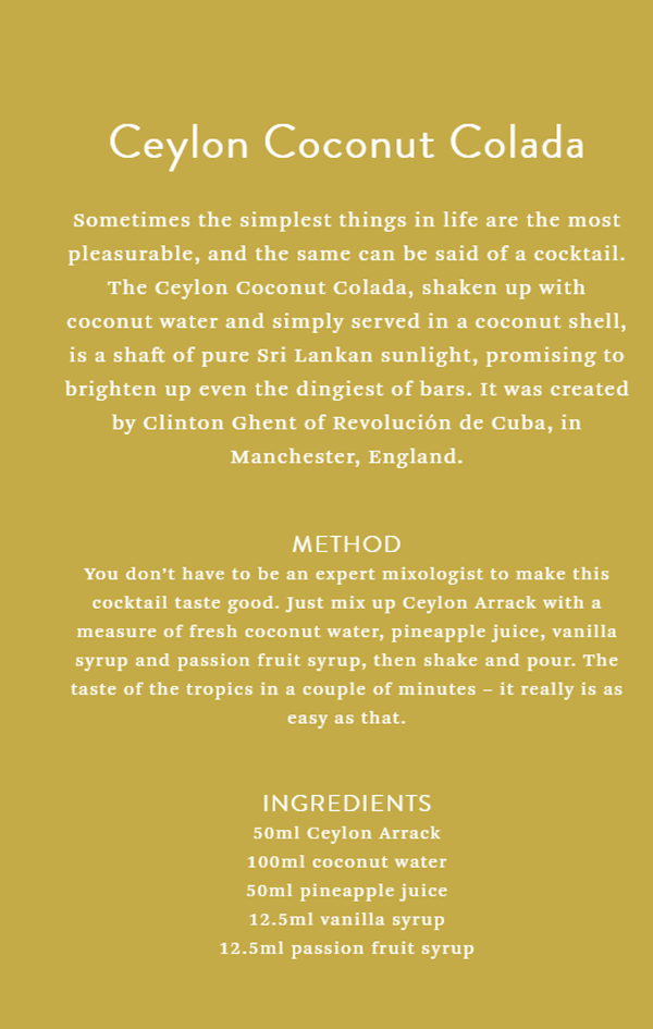 Ceylon Coconut resipy