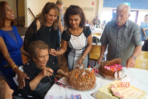 Cherry Rodrigo's 87th birthday and daughter Bernadine's 60th at the Eighty Club luncheon
