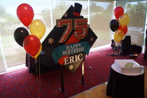 Eric Harmon's 75th surprise birthday bash at the Walawwa in Melbourne