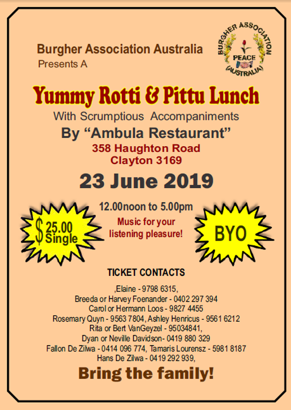Yummy Rotti & Pittu Lunch
