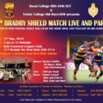 75th Bradby Shield Match Live and Party (Sydney event) - 11th May 2019