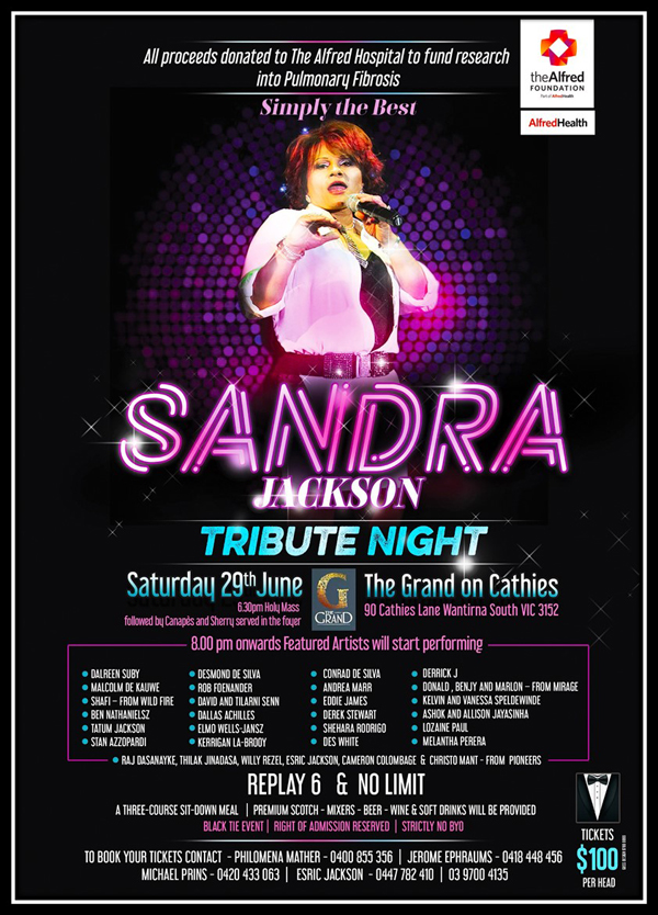 Sandra Jackson Tribute Night