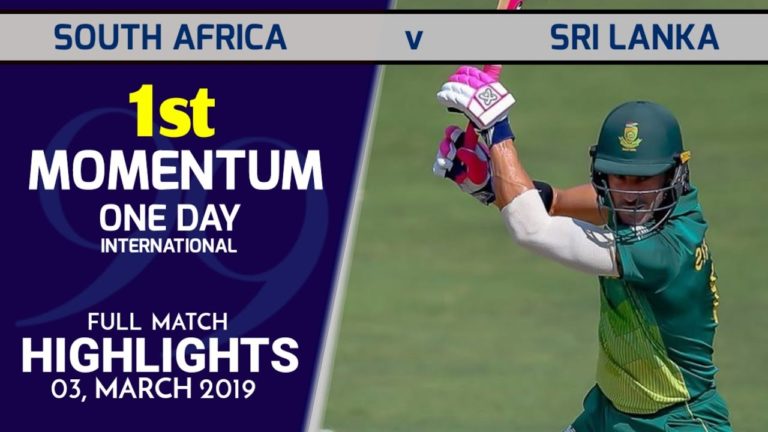Watch Cricket Highlights: Sri Lanka vs South Africa ODI Series 2019