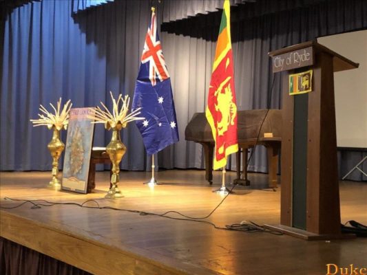 Multi-faith Blessings for Sri Lanka event in Sydney - Ryde Civic Centre