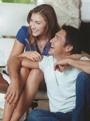 With daughter Taylor