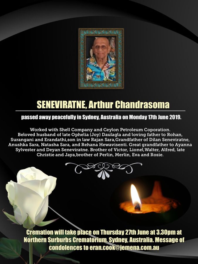 Arthur Chandrasoma Seneviratne