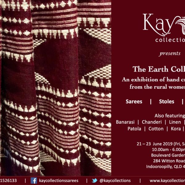 'The Earth Collection' - Saree exhibition & sale, Brisbane 21 - 23 June 2019