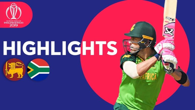 Watch Sri Lanka vs South Africa ODI ICC Cricket World Cup 2019 Highlights