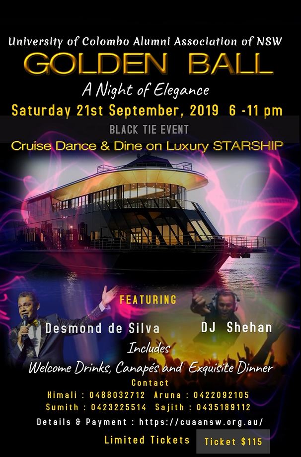 Golden Ball Cruise Dinner Dance-elanka