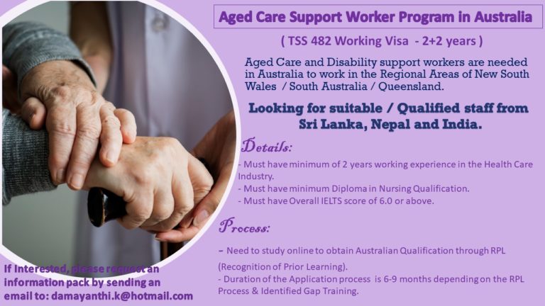 Aged Care Support Worker Program in Australia