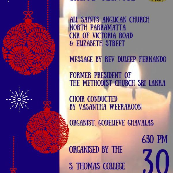 A FESTIVAL SERVICE OF NINE LESSONS AND CAROLS - The 11th Thomian Carol Service