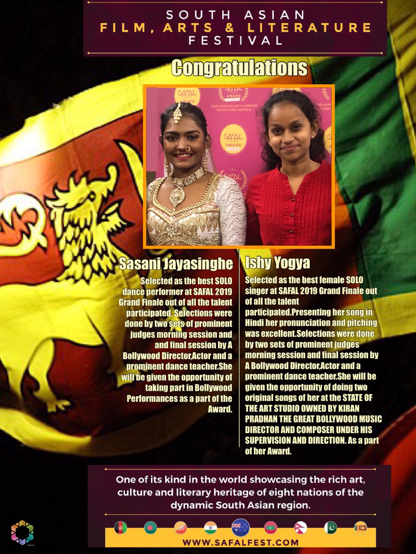 SriLankan winners at SAFAL