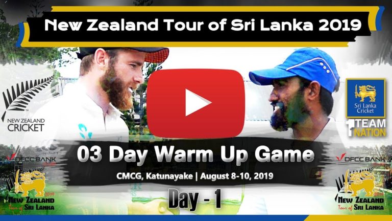 Cricket: New Zealand tour of Sri Lanka 2019 – Watch highlights of 3 Day Warm Up Game & Pre Test interviews