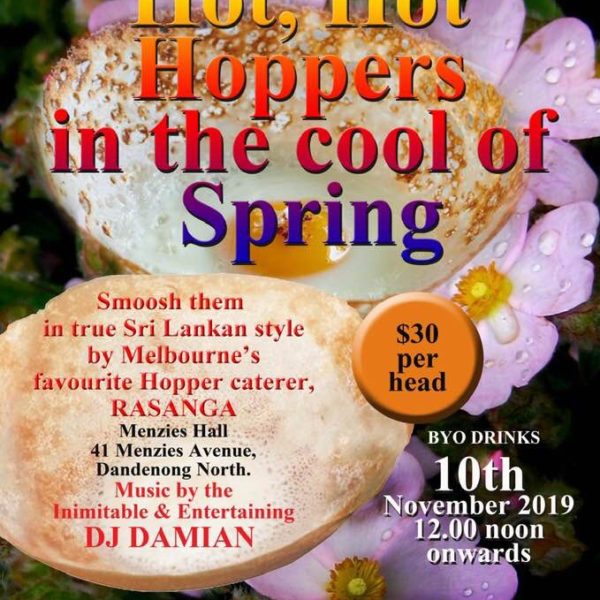 SPRING HOPPER LUNCHEON AT THE MENZIES IN DANDENONG NORTH.
