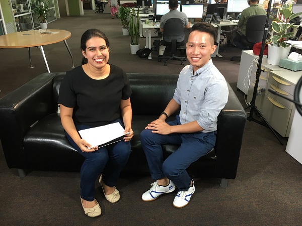 Interviewing an international student