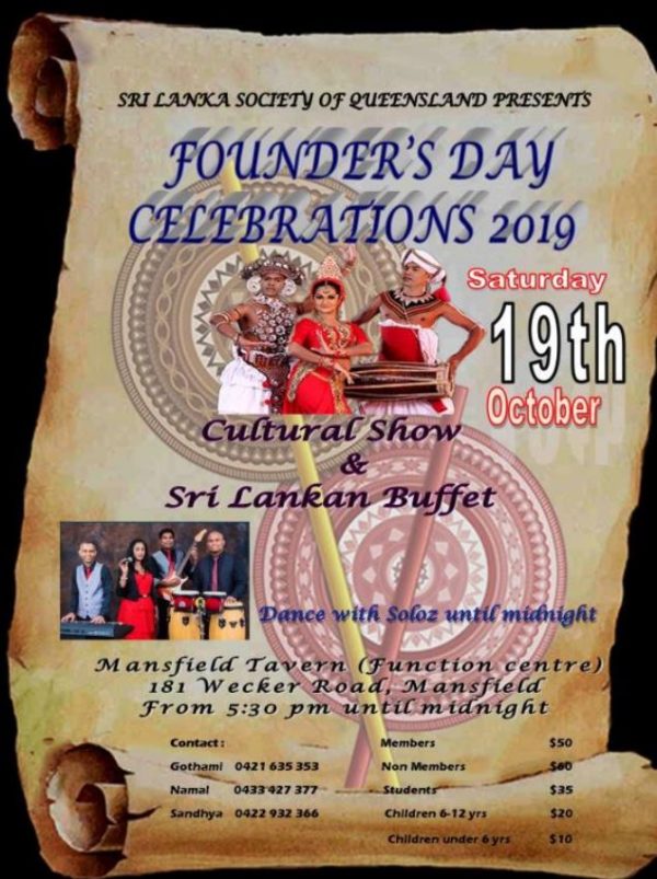 Founders_Day_Celebrations 2019 (19th Ocotber 2019) - Brisbane event