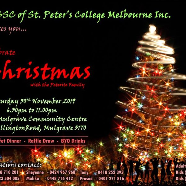 St. Peters College Old Boys Social Club Melbourne Inc - Christmas Dinner (Melbourne event)