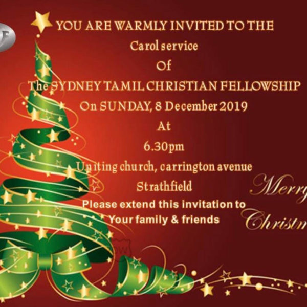 Sydney Tamil Christian Fellowship Carols 2019