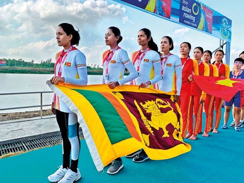 Sri Lanka oarswomen bring home first Asian medal