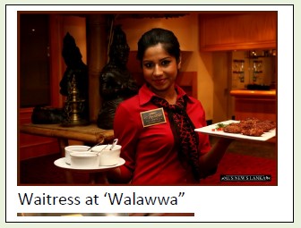 Waitress at ‘Walawwa”