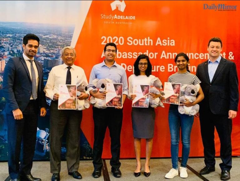 Four students from Sri Lanka appointed ambassadors for Adelaide, South Australia
