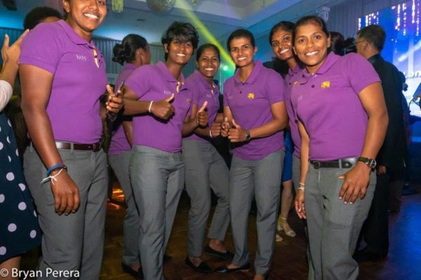 Sri Lanka's women's cricket squad in Melbourne