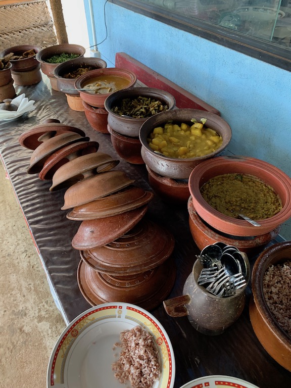 Lunch at a roadside stop