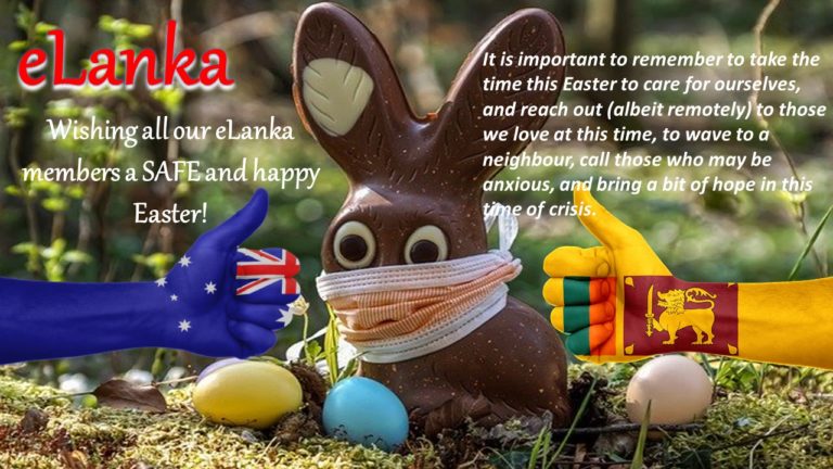 Wishing all our eLanka members a SAFE and happy Easter!