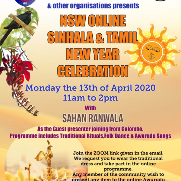 NSW Online Sinhala & Tamil New Year Celebration