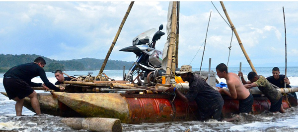 700 KILOMETRES THROUGH ROUGH SEAS 