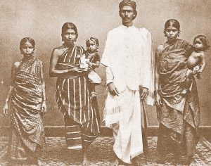 Old photo of a Tamil family