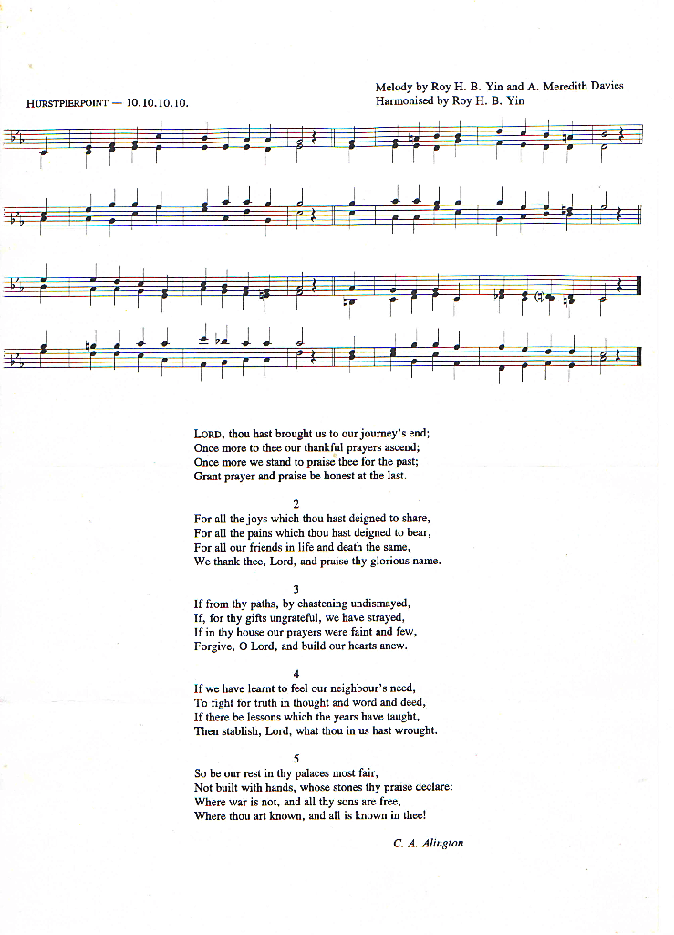 S. Thomas College composed by CA Alington