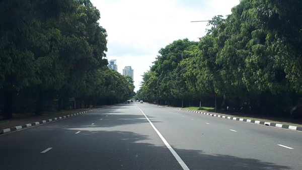 View of clean Colombo