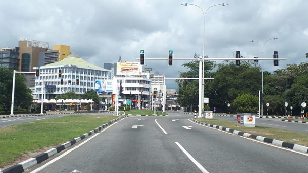 View of clean Colombo