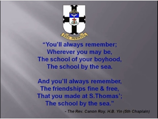 The Change Agent Yin revived the Drama Society by producing Shakespeare’s Julius Caesar played in contemporary dress and modern name ‘A study of dictatorship’. This was in 1950. This attempt influenced generations of Thomian actors. Yin produced S.Thomas’ most famous prop, ‘the semi-circular steps’ which has been used in countless Thomian productions in the past years. Being a talented pianist and an authority on J.S Bach Yin is credited with composing the song “The School by the Sea”